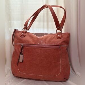 Coach Poppy Glam Tote Shoulder Bag